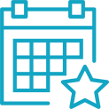 App development project -Solutions for event organizers - calendar icon