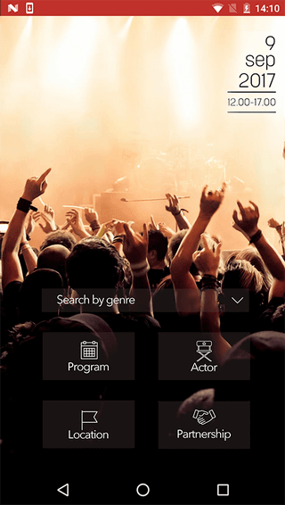 App development project - Solutions for event organizers - planner banner slide